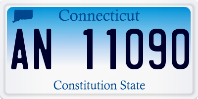 CT license plate AN11090