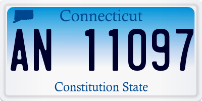 CT license plate AN11097