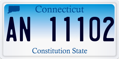 CT license plate AN11102