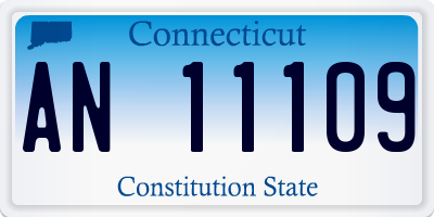 CT license plate AN11109
