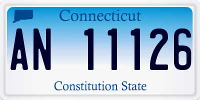 CT license plate AN11126