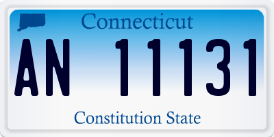 CT license plate AN11131