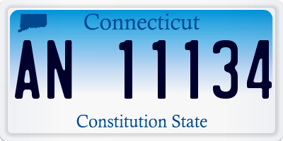 CT license plate AN11134