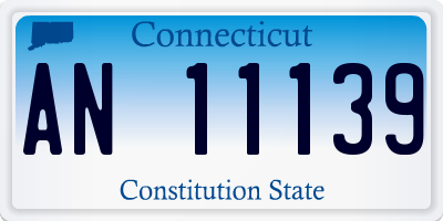 CT license plate AN11139