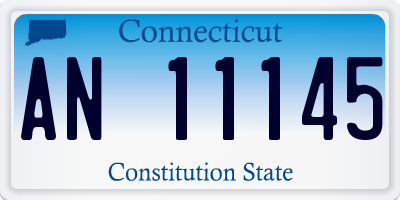 CT license plate AN11145