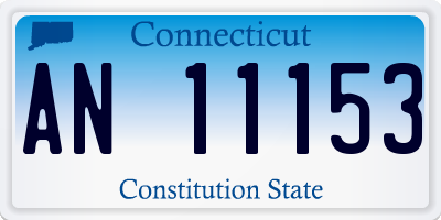 CT license plate AN11153