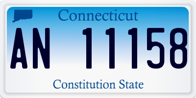 CT license plate AN11158