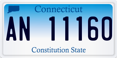 CT license plate AN11160