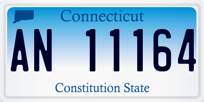 CT license plate AN11164