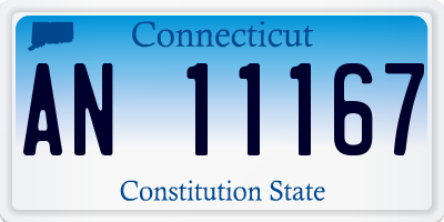 CT license plate AN11167