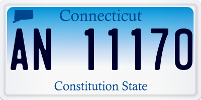 CT license plate AN11170