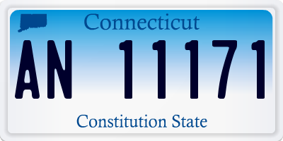 CT license plate AN11171