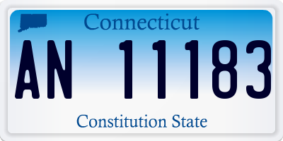 CT license plate AN11183