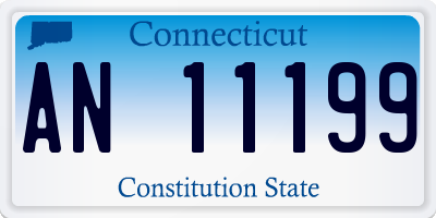 CT license plate AN11199