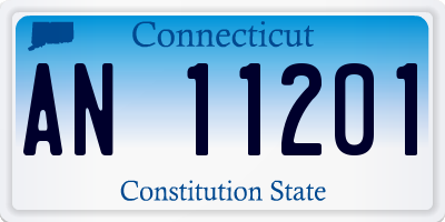 CT license plate AN11201