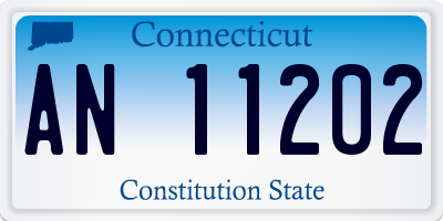 CT license plate AN11202