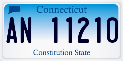 CT license plate AN11210