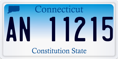 CT license plate AN11215