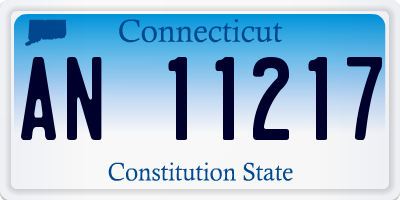 CT license plate AN11217