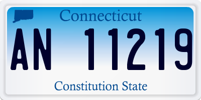 CT license plate AN11219