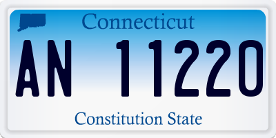 CT license plate AN11220