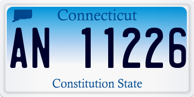 CT license plate AN11226