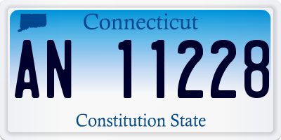 CT license plate AN11228
