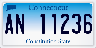 CT license plate AN11236