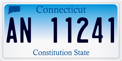 CT license plate AN11241