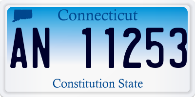 CT license plate AN11253