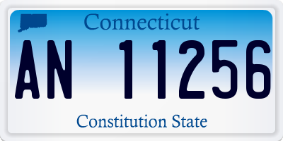 CT license plate AN11256