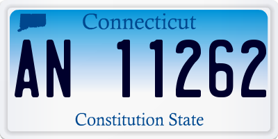 CT license plate AN11262