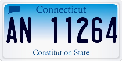 CT license plate AN11264