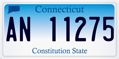 CT license plate AN11275