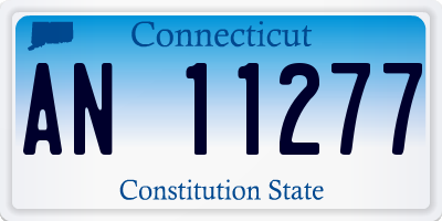 CT license plate AN11277