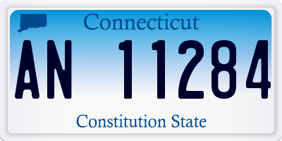 CT license plate AN11284
