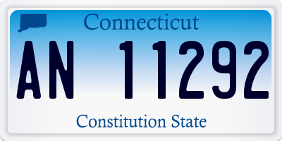 CT license plate AN11292