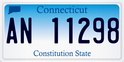 CT license plate AN11298