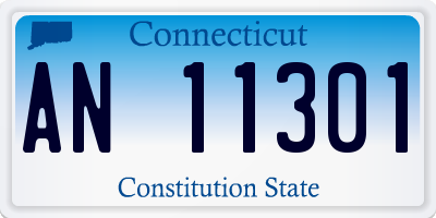 CT license plate AN11301