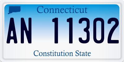 CT license plate AN11302