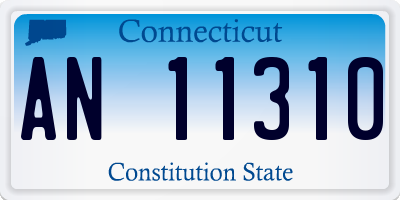 CT license plate AN11310