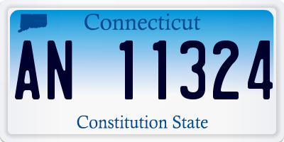 CT license plate AN11324