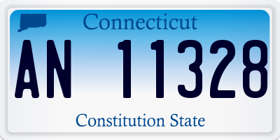 CT license plate AN11328