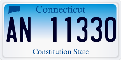 CT license plate AN11330