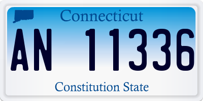 CT license plate AN11336