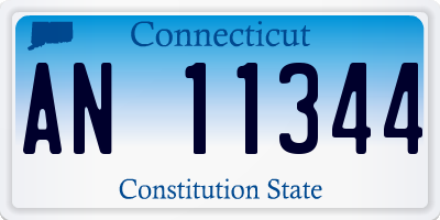 CT license plate AN11344