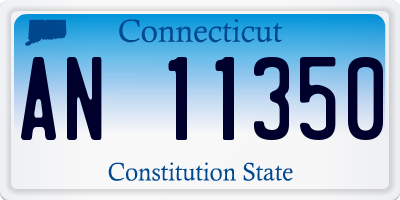 CT license plate AN11350