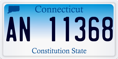 CT license plate AN11368
