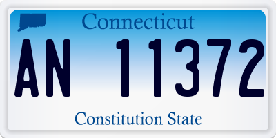 CT license plate AN11372