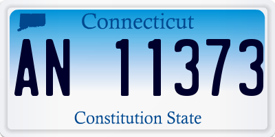 CT license plate AN11373